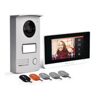 SCS Sentinel, Interphone Vidéo Connecté, VisioDoor 4.3+ RFID, Grand Angle 100°, Écran Tactile 7 Pouces, IP55, Mémoire Interne 14 Mo et Extension par Carte Micro SD