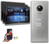 Interphone vidéo Goliath IP : 10 pouces 3 maisons familiales, code numérique, argent : 10 pouces en noir : Boîte d'encastrement : Connexion POE 4 par: : 4 choix de moniteur POE : 10 pouces en noir Boî