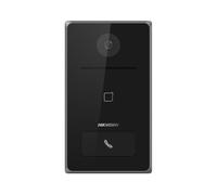 Interphone vidéo IP Hikvision Wifi 2MP PoE 1 bouton avec ouverture par carte TF 1 relais intégré IP65