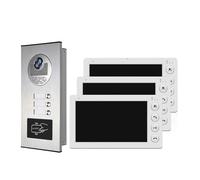 Interphone Vidéo Résidentiel 3 Unités for Appartements Interphone Résidentiel Sonnette Système De Visiophone avec Déverrouillage par Carte