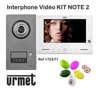 Interphone video URMET KIT NOTE 2 mains libre - Contrôle d'accès - URMET 1723/71