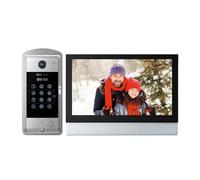 Interphone Vidéo Wi-FI 4 Fils, Écran Tactile 10 Pouces 1080p, Application, Carte Magnétique, Déverrouillage en 1, Tuya Audio Bidirectionnel(1M1D)