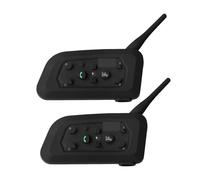 Interphones sans fil pour la maison Casque de moto casque interphone 6 coureurs BT sans fil étanche Interphone MP3 écouteur Système d'interphone longue portée