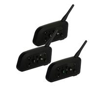Interphones sans fil pour la maison Interphone de casque de moto for 6 coureurs BT casques d'interphone de moto sans fil écouteur Système d'interphone longue portée