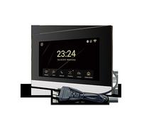 Interphones sans fil pour la maison Système d'interphone vidéo 1080P, sonnette vidéo intelligente sans fil domestique, un panneau d'appel + deux écrans(R6-M503BA-B)