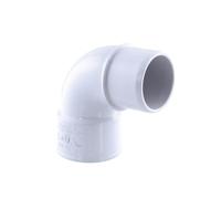 Interplast -Coude PVC évacuation, 87° M-F, ø 40 mm, Couleur Blanc.-IN-SRBCOM87040B