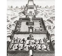 Interprétation imaginaire du temple de Salomon de Jérusalem avant sa destruction par Nabuchodonosor II après le siège de Jérusalem de 587 avant JC. Après une illustration dans La G ographie Sacr e et