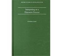 Interpreting As a Discourse Process, Oxford Studies in Sociolinguistics Cynthia B. Roy (Auteur)