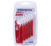 INTERPROX PLUS - Miniconique 1.0 - Brossettes Interdentaires - Fibres en Tynex - Rouge - Blister de 6 unités