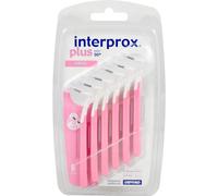 INTERPROX PLUS - Nano 0.6 - Brossettes Interdentaires - Fibres en Tynex - Rose - Blister de 6 unités