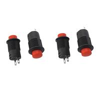 Interrupteur 10 pcs/lot momentané SPST pas de bouton poussoir rond rouge interrupteur AC 250 V/1.5A 125 V/3A