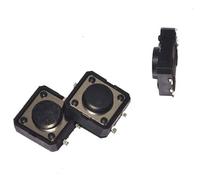 Interrupteur 100 pcs/lot interrupteur tactile 12x12x5 Mm trou traversant Vertical 4 broches lumière Tactile interrupteurs à bouton-poussoir portée