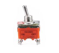 Interrupteur 15A 250VAC 4PIN ON-OFF E-TEN1221 Interrupteur à bascule Interrupteur à bascule L'interrupteur d'alimentation 1pcs(No Cap)