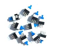 Interrupteur 20 PCS/Lot 8X8mm 8x8mm 6Pin Push Tactile Power Micro Switch Self Loc On/Off Bouton de verrouillage Auto Locing 8x8 Mm