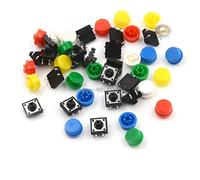 Interrupteur 20 pièces/ensemble interrupteur à bouton-poussoir Tactile momentané 12x12x7.3MM Micro bouton de commutation