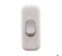 Zenitech - Interrupteur Bipolaire 2A pour Luminaire - Compact et Durable - Design Moderne - Convient aux Installations Intérieures - Blanc - 6 cm