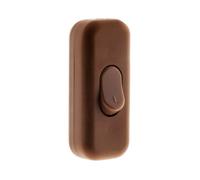 Zenitech Interrupteur 2A Unipolaire Marron