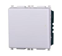 Interrupteur 2P 2M 16A unipolaire couleur blanche compatible avec Vimar Plana 3202