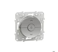 Schneider Interrupteur ODACE S530208 – 3 boutons montée/descente/stop pour volets-roulants Alu