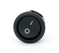 Interrupteur 3 broches 2 bascules 220 V 230 CC 5 12 24 Petit 10 A Fusée Noir Rouge à engrenage(Black 2 Positions,3pcs)