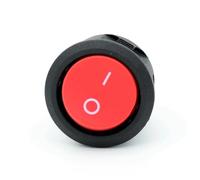 Interrupteur 3 broches 2 bascules 220 V 230 CC 5 12 24 Petit 10 A Fusée Noir Rouge à engrenage(Red 2 Positions,3pcs)