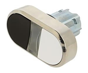 Interrupteur 3SU1050-3AB61-0AA0 : double tige.Pos : 1 22 mm blanc/noir Bel : ...