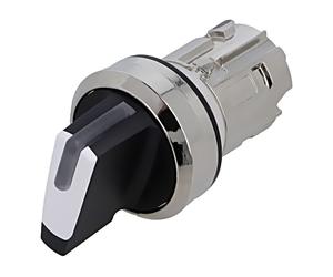 Interrupteur 3SU1052-2BP60-0AA0 : tige rotative.Pos : 2 22 mm blanc IP67 Pos ...