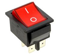Interrupteur 4 cosses rouge 6855875990 - lave-linge