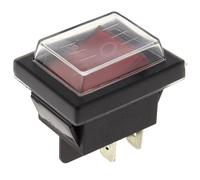 Interrupteur 4 cosses rouge protege pour nettoyeur vapeur