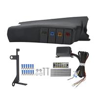 Interrupteur 4 Rockers A Pillar, Panneau de Commande pour JK 2011-2017 - Installation Facile, Protection Thermique, Utilisation Durable