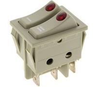 Accessoire pour radiateur Delonghi Interrupteur 6 cosses double a voyants pour Radiateur
