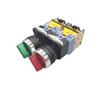Interrupteur à 3 boutons, 22mm, LA38-11XD/2 LA38-20XD/3, avec lumière, sélecteur autobloquant, 2/3 positions, 10A/440V(2NO,110 V)