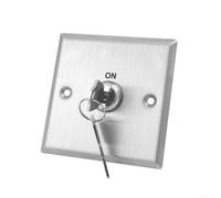 Interrupteur à Acier 86x86mm Anti-Vandalisme Interrupteur à Acier | Acier inoxydable , finition anti-rouille, pour idéal environnements humides, installation pour facile boîte standard