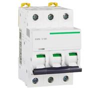Interrupteur à air MCB IC65N 1/2/3/4P Disjoncteur miniature Courbe C/D Domestique 2/3/10/16/20/32/40/50/60/63a CA(2P,1A)