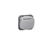 Interrupteur à badge dooxie 10AX 250V~ finition alu - 600133 - Legrand