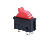 Interrupteur à bascule 1 pièces KCD16 bouton de contrôle de la vitesse du vent interrupteur à bascule 3 positions 3 broches interrupteur SPDT for sèche-cheveux 10A 250V noir rouge interrupteur industr