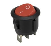 Interrupteur à Bascule 10pcs / lot KCD1-102-5 diamètre perforé 20 mm 3 Broches on - on Interrupteur à Bascule Rond KCD1-105(Red)