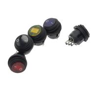 Interrupteur à bascule 12 V 220 V, 20 mm, 3 broches, 10 pièces, KCD105(2D3P-Red,No Light)