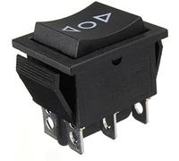 Interrupteur à bascule 12 V AC 250 V 16 A 6 broches Commutateur 2 broches pour antenne, lève-vitre électrique toit ouvrant (1)