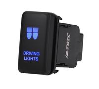 Interrupteur à bascule 12V Bleu LED Voiture Auto On Off Interrupteur à bascule à bascule pour Toyo-ta Hilu-x Landcruiser VIGO(DRIVING LIGHTS)