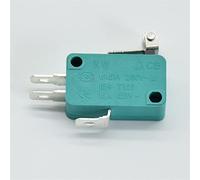 Interrupteur à bascule 2 pièces micro interrupteurs de fin course 16A 250V 125V NO + NC + COM 3 broches SPDT Micro interrupteur 28mm 52mm arc rouleau levier tactile vert(Kw7-3)
