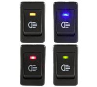 Interrupteur à bascule 2 positions ON/OFF 12 V 35 A avec LED 4 broches pour feux de brouillard, feux de travail, compatible avec véhicules tout-terrain et équipements industriels (jaune)