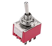 Interrupteur à bascule 2 positions ON-ON 3PDT 9 broches 6mm 2A/250VAC 5A/120VAC 5Pcs