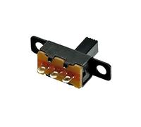 Interrupteur à bascule 20/50 pièces/lot Micro interrupteur à glissière 3PIN 2 positions 1P2T interrupteur à bascule marche-arrêt longueur de la poignée 6mm SS12F15VG6 SS12F15VG5(Length 6mm 20pcs)