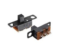 Interrupteur à bascule 3 broches 1P2T, poignée coulissante 4 mm, 10 pièces, SS12F15 SS12F15VG4