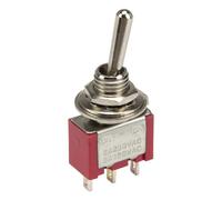 Interrupteur à bascule 3 broches ON - SPDT 2 positions, 10 pièces/lot, MTS-112, diamètre perforé 6 mm, réinitialisation