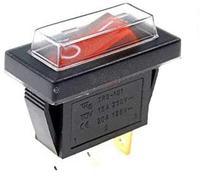 Interrupteur à bascule 3 pôles éclairé à 230 V 15 A avec couvercle étanche (2).