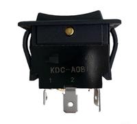 Interrupteur à bascule 4 broches/6 broches IP67 étanche 125 V CA pour lave-vaisselle, outils, noir, robuste, 100 000 cycles, -20 à 125 °C, voiture, ménage industriel (4P, 3 positions)
