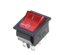 Interrupteur à bascule 5/10 pièces, KCD4 DPST 4/6 broches ON Off avec lumière Led 16A 250V AC 25x3 1mm/52(Blue 4PIN,5PCS)
