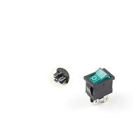 Interrupteur à bascule 5 PCS/LOT KCD1 4 broches 21*15mm interrupteur à bascule de voiture de bateau marche-arrêt 6A/250V AC 10A/125V AC avec interrupteur de lumière rouge bleu vert jaune interrupteur
